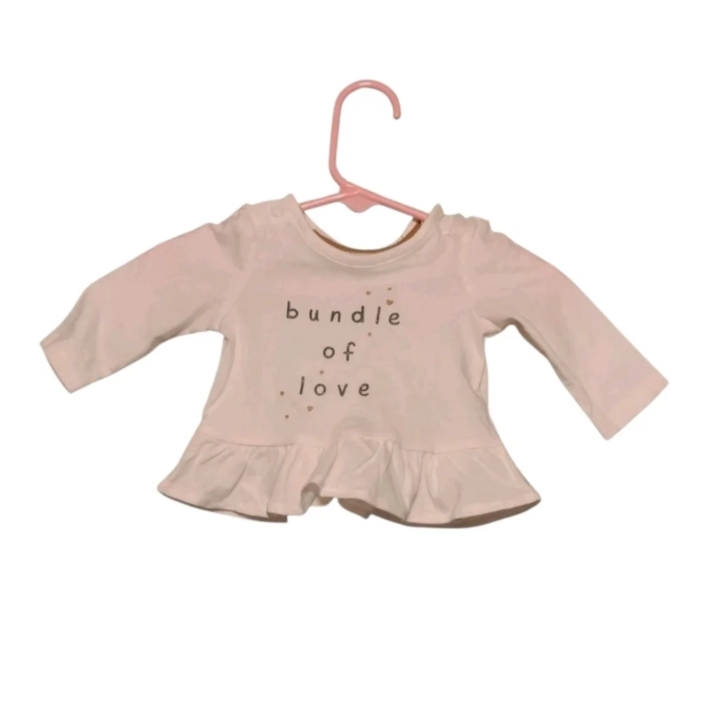 Carter's Bundle of Love White Kids Top Newborn NWT